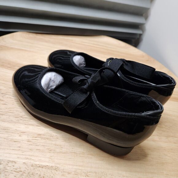 Capezio  | Tap Dance Shoes | Girls Size 4 Black - Picture 5 of 11